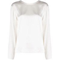 Tom Ford Blusa mangas longas de cetim - Neutro