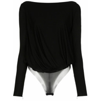 Tom Ford Body drapeado com detalhe posterior - Preto