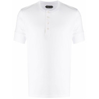 Tom Ford Camiseta com fechamentor por botões - Branco