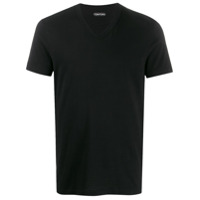 Tom Ford Camiseta mangas curtas com decote em V - Preto