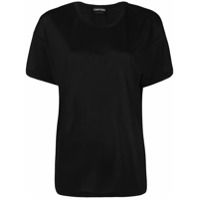Tom Ford Camiseta mangas curtas com patch de logo - Preto