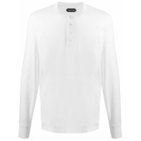 Tom Ford Camiseta mangas longas de algodão - Branco