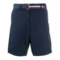 Tommy Hilfiger Bermuda Brooklyn de algodão com cinto - Azul