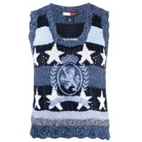 Tommy Hilfiger Blusa Stars de tricô - Azul