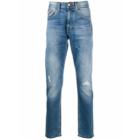 Tommy Hilfiger Calça jeans reta com lavagem estonada - Azul