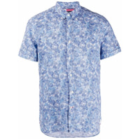 Tommy Hilfiger Camisa com estampa de folhas - Azul