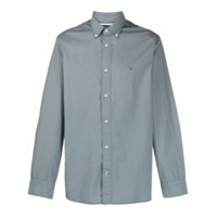 Tommy Hilfiger Camisa com logo bordado - Azul