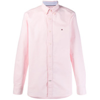 Tommy Hilfiger Camisa mangas longas com logo bordado - Rosa
