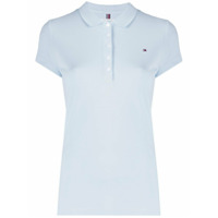 Tommy Hilfiger Camisa polo com logo bordado - Azul