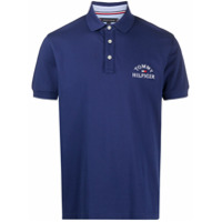 Tommy Hilfiger Camisa polo com logo bordado - Azul