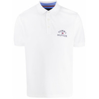 Tommy Hilfiger Camisa polo com logo bordado - Branco