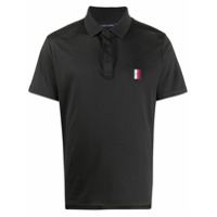 Tommy Hilfiger Camisa polo com logo bordado - Preto