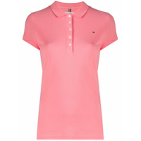 Tommy Hilfiger Camisa polo com logo bordado - Rosa