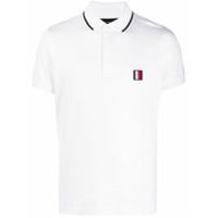 Tommy Hilfiger Camisa polo com patch de logo - Branco