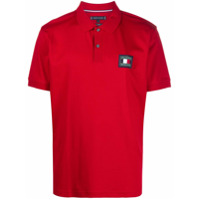 Tommy Hilfiger Camisa polo com patch de logo - Vermelho