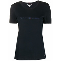 Tommy Hilfiger Camiseta com aplicação de logo - Azul