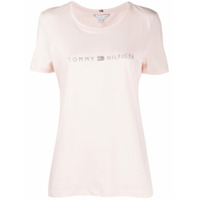 Tommy Hilfiger Camiseta com aplicação de logo - Rosa