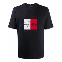 Tommy Hilfiger Camiseta com estampa de logo - Azul