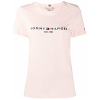 Tommy Hilfiger Camiseta com estampa de logo - Rosa