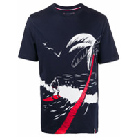 Tommy Hilfiger Camiseta com estampa de praia - Azul