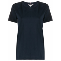 Tommy Hilfiger Camiseta com listras na lateral - Azul