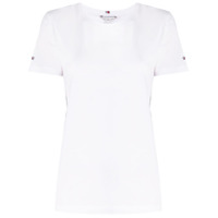 Tommy Hilfiger Camiseta com logo bordado - Branco