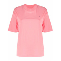 Tommy Hilfiger Camiseta com logo bordado - Rosa