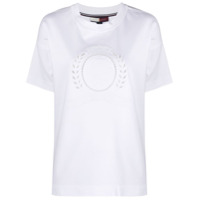 Tommy Hilfiger floral embroidery T-shirt - Branco