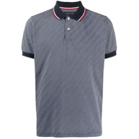 Tommy Hilfiger logo embroidered polo shirt - Azul