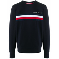 Tommy Hilfiger Moletom com estampa de logo - Azul