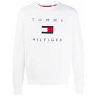 Tommy Hilfiger Moletom com estampa de logo - Branco