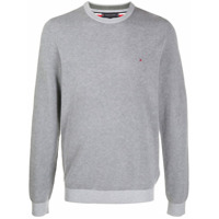 Tommy Hilfiger Moletom com logo bordado - Cinza