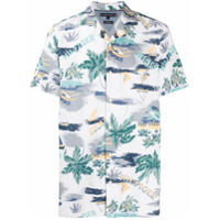 Tommy Hilfiger palm print short-sleeve shirt - Branco