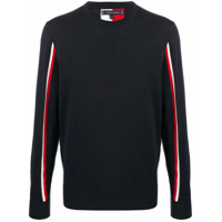 Tommy Hilfiger Suéter detalhe de listras na lateral - Azul