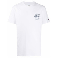 Tommy Jeans Camiseta de algodão com estampa de logo Signature - Branco