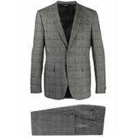 Tonello Terno 2 peças xadrez tartan - Cinza