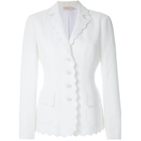 Tory Burch Blazer Bailey de algodão texturizado - Branco