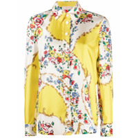 Tory Burch Camisa com estampa floral - Amarelo