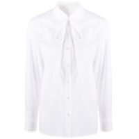 Tory Burch Camisa de algodÃ£o com colarinho removÃ­vel - Branco