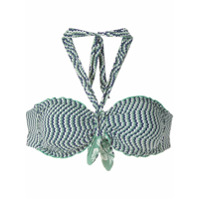 Track & Field Sutiã de biquíni Ondas estampado - Verde