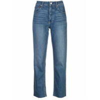 Trave Denim Calça jeans reta cintura alta - Azul