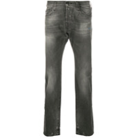 True Religion Calça jeans reta com efeito destroyed - Preto