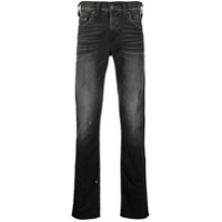 True Religion Calça jeans slim com efeito destroyed - Preto