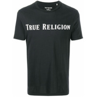 True Religion Camiseta com estampa de logo - Preto