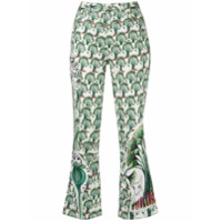 Tsumori Chisato Calça slim com estampa floral - Branco