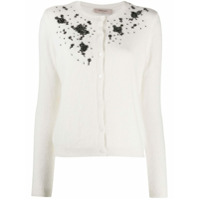 Twin-Set Cardigan com bordado e abotoamento - Branco