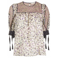 Ulla Johnson Blusa com padronagem floral Stella - Neutro