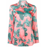 Ultràchic Camisa com estampa de borboleta - Rosa