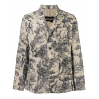 Uma Wang Blazer com estampa floral - Marrom