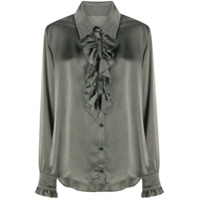 Uma Wang Blusa com detalhe de babados - Cinza